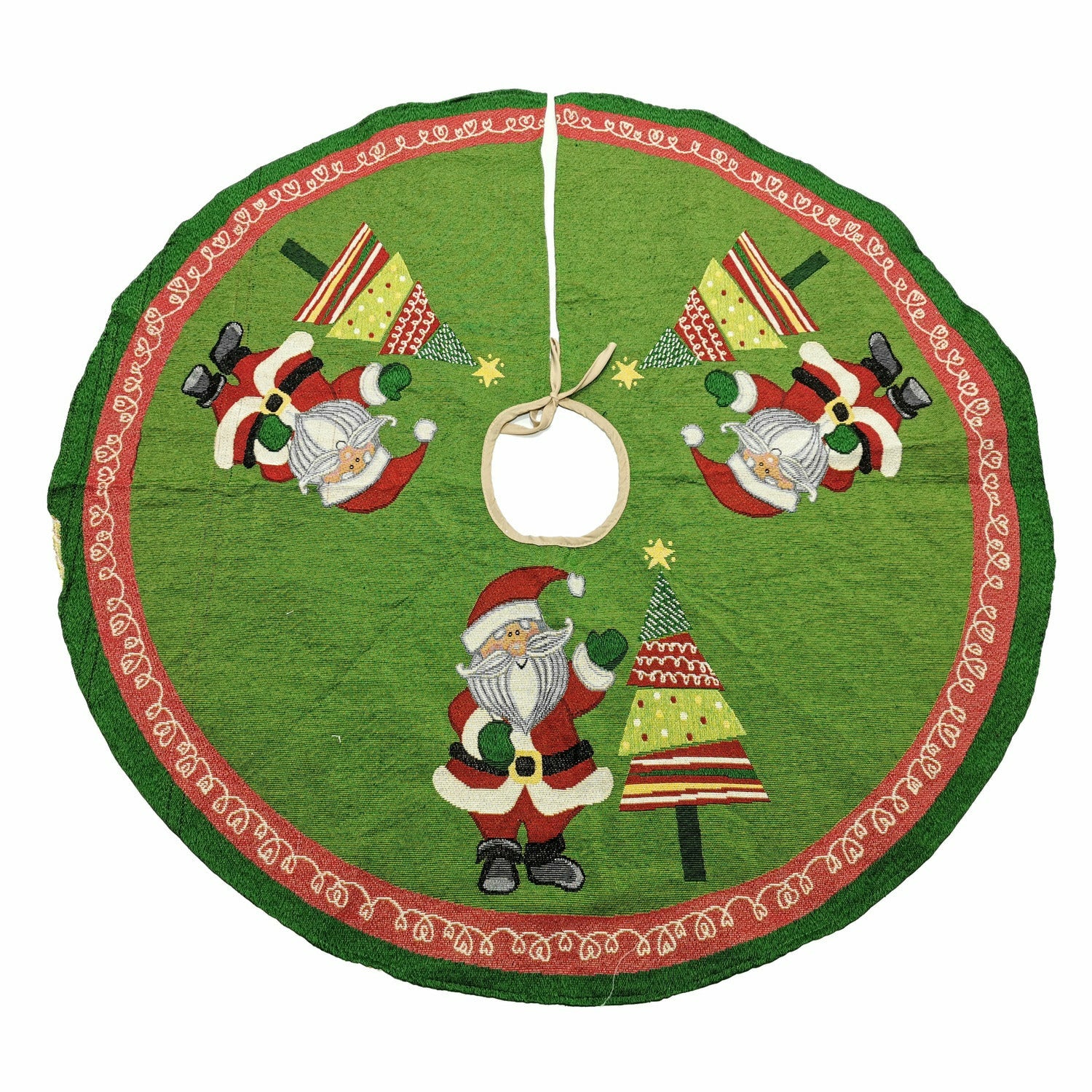 VESTIAMO CASA GRAN NATALE - Copribase albero di Natale in gobelin - diametro 107 cm